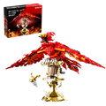 Fire Phoenix Architecture Set, Adult Series Models, Adult Fans Can Collect Model Toys and Gifts