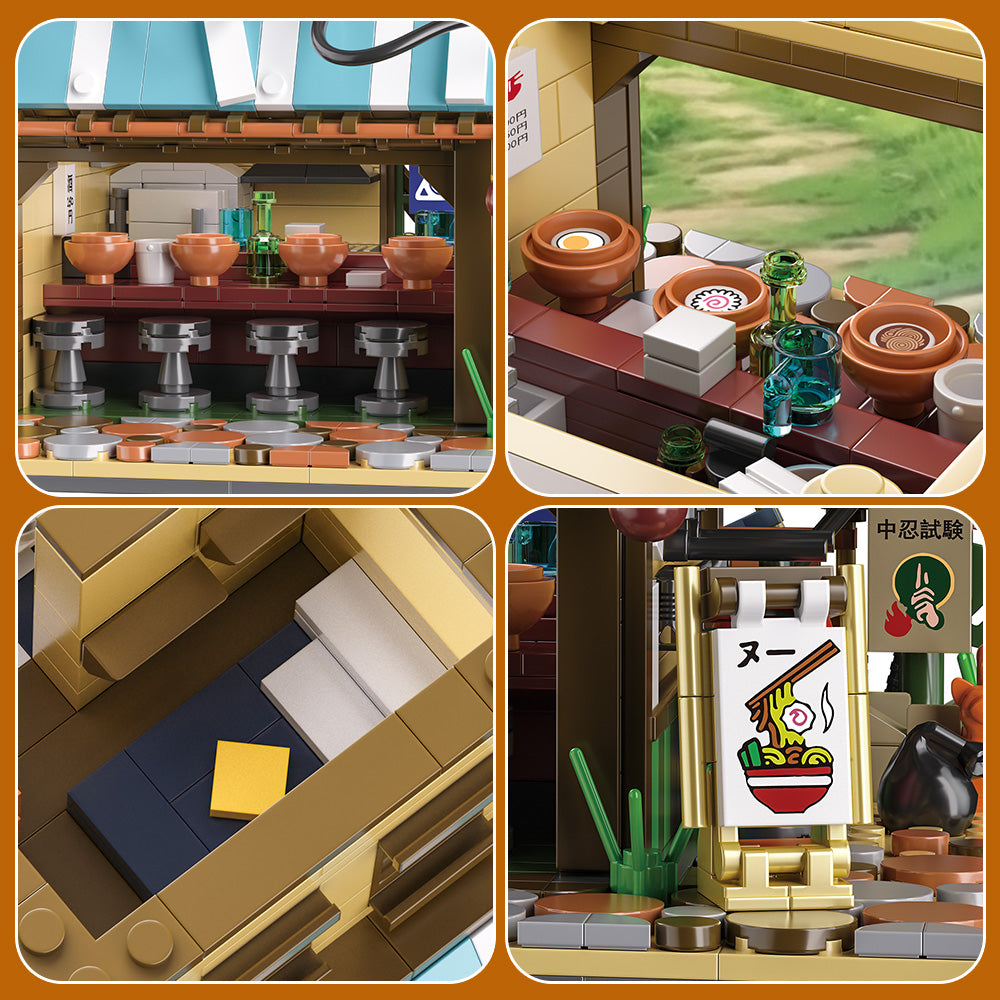 Japanese Lamian Noodles shop building block set - mini toy, suitable for teenagers to give gifts and display gifts