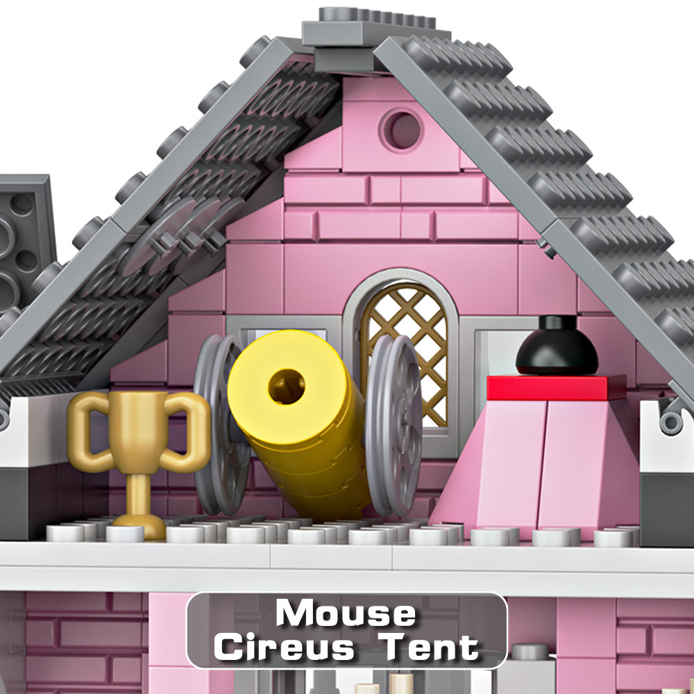 Pink Palace Building Blocks Set, Halloween Gift, Christmas Gift, Suitable for Adult Building Blocks Birthday Gift