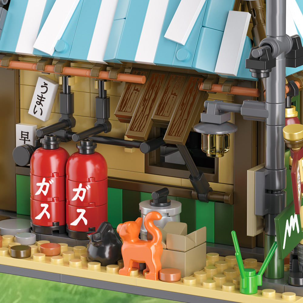 Japanese Lamian Noodles shop building block set - mini toy, suitable for teenagers to give gifts and display gifts