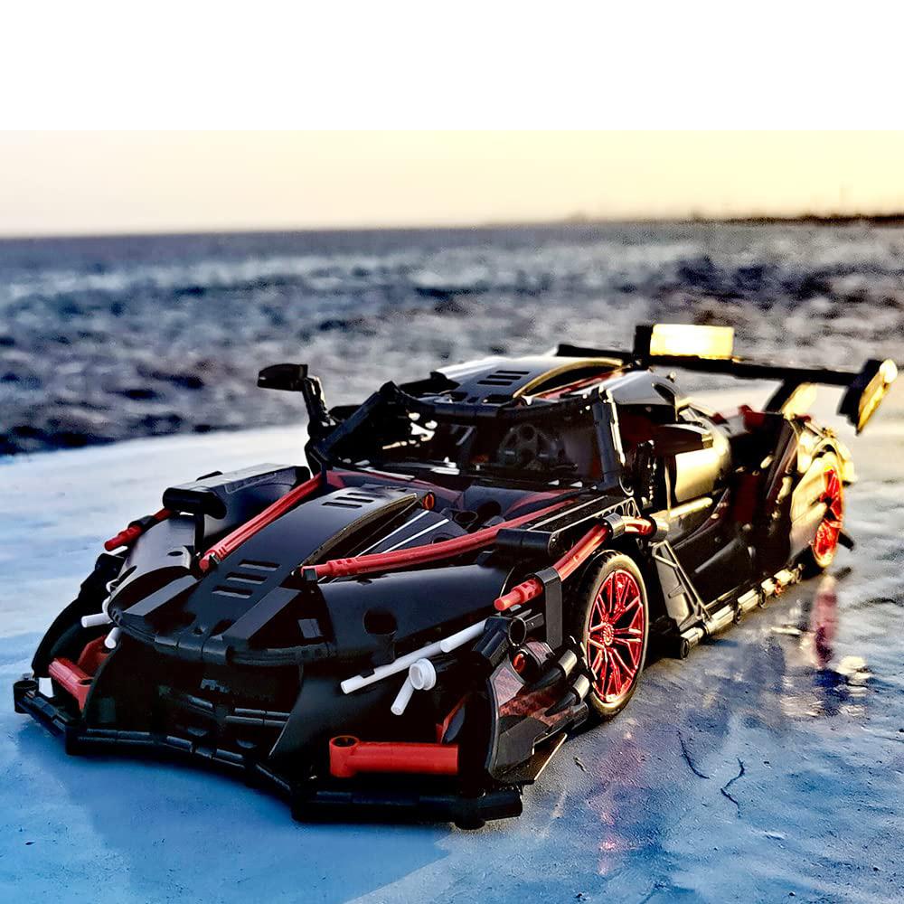 Adults Challenging Racing Car Building Blocks Kit, 1:14 Car Model Building Set DIY Toys