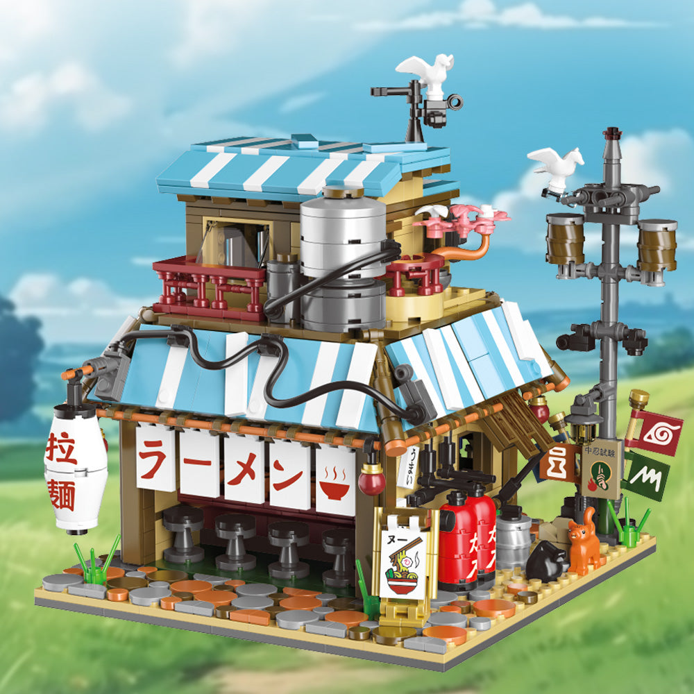 Japanese Lamian Noodles shop building block set - mini toy, suitable for teenagers to give gifts and display gifts