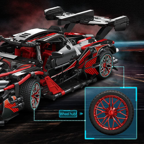 Adults Challenging Racing Car Building Blocks Kit, 1:14 Car Model Building Set DIY Toys